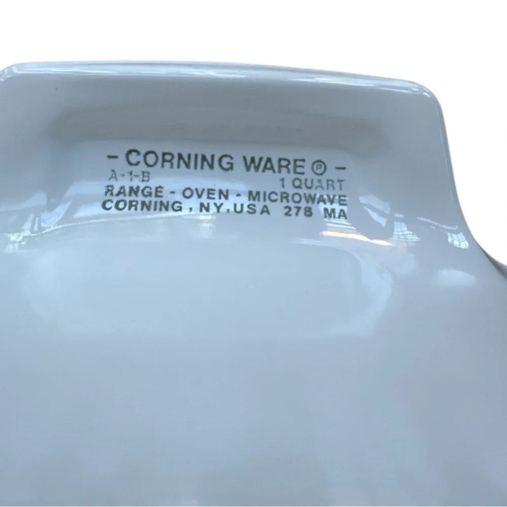 Vintage Corning Ware Spice of Life 1 Quart Square Casserole Dish & Lid A-1-B